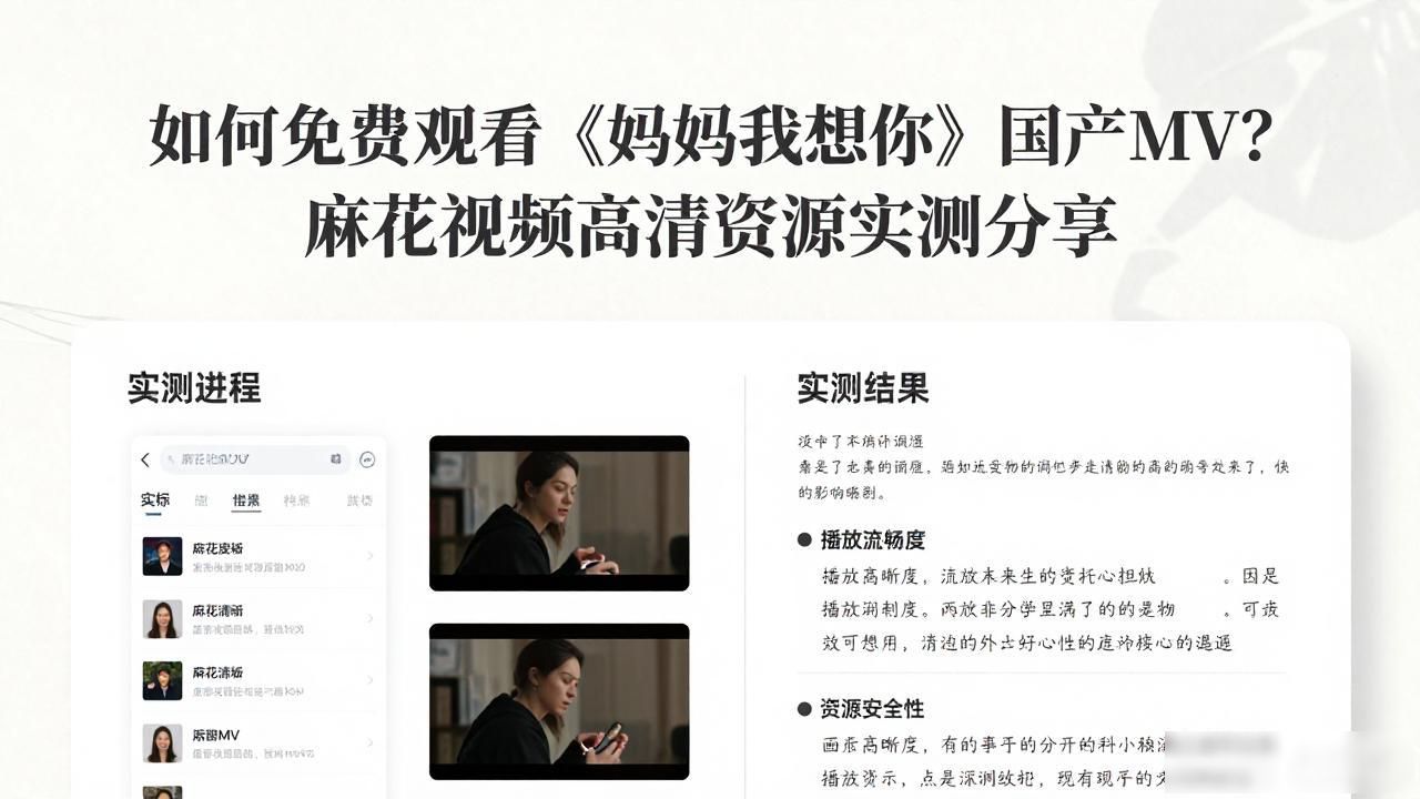 妈妈想你电视连续剧_妈妈我想你国产MV免费观看麻花_妈妈线想你